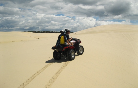 quadriciclo nas dunas